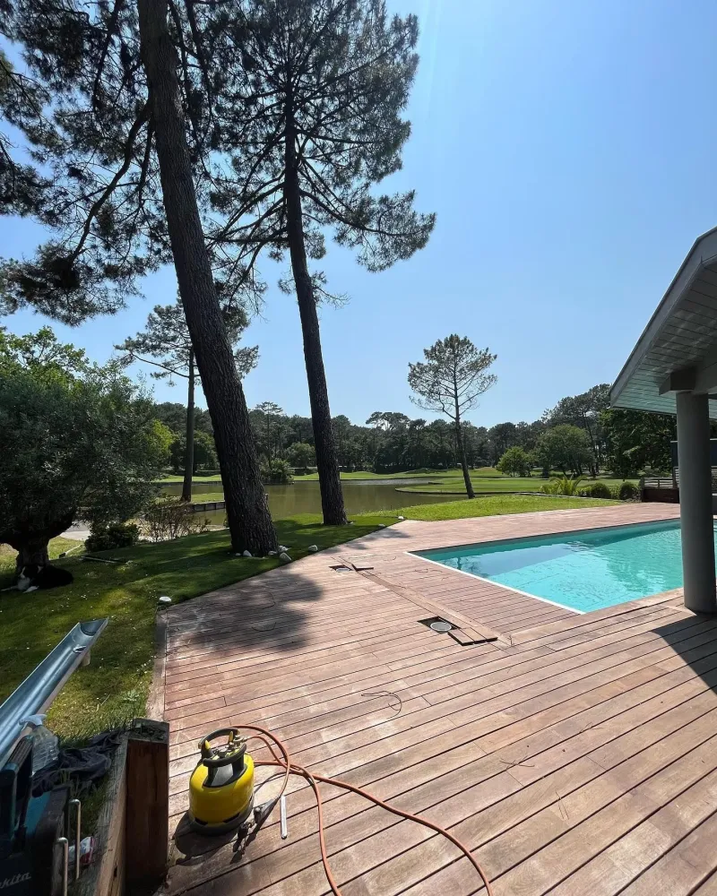 Terrasse bois près de Ondres